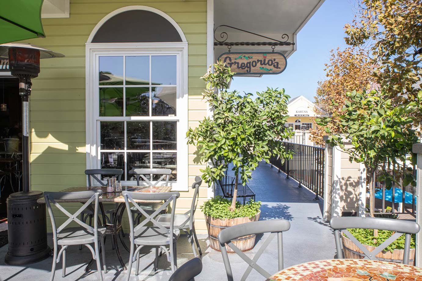 The restaurant exterior